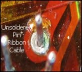 Unsoldered pin ribbon cable