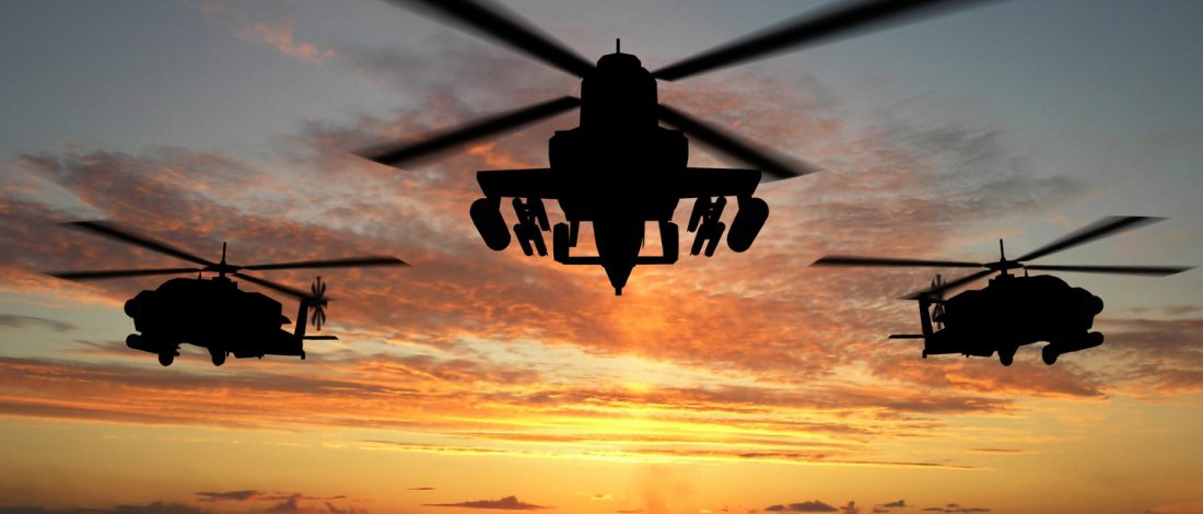Silhouette Of Helicopter